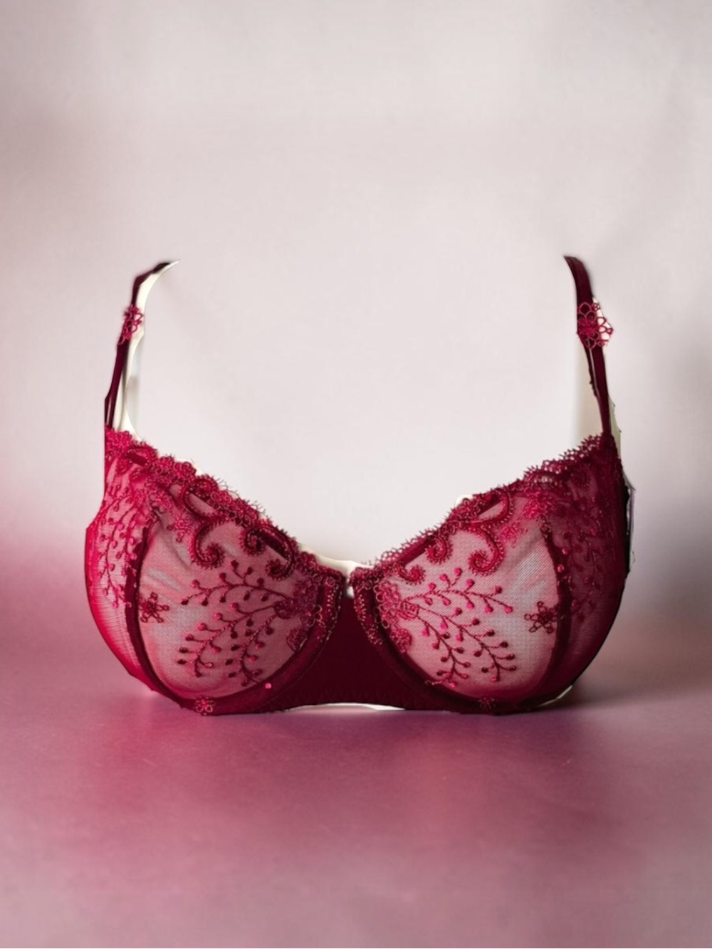 SIMONE PERELE DELICE SHEER DEMI BRA SIZE 36 B